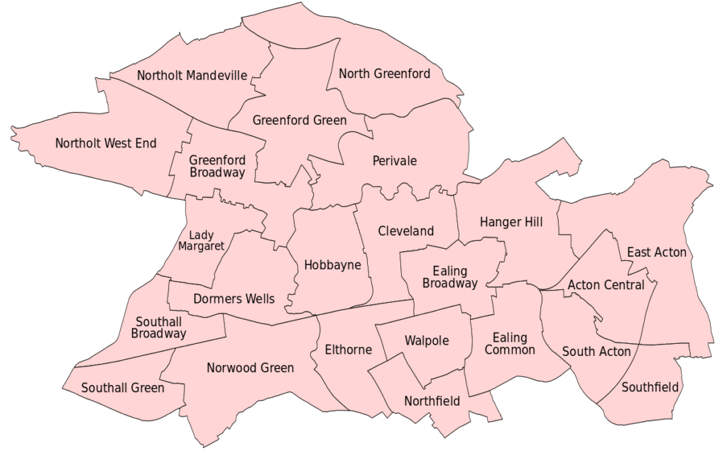 ealing borough map